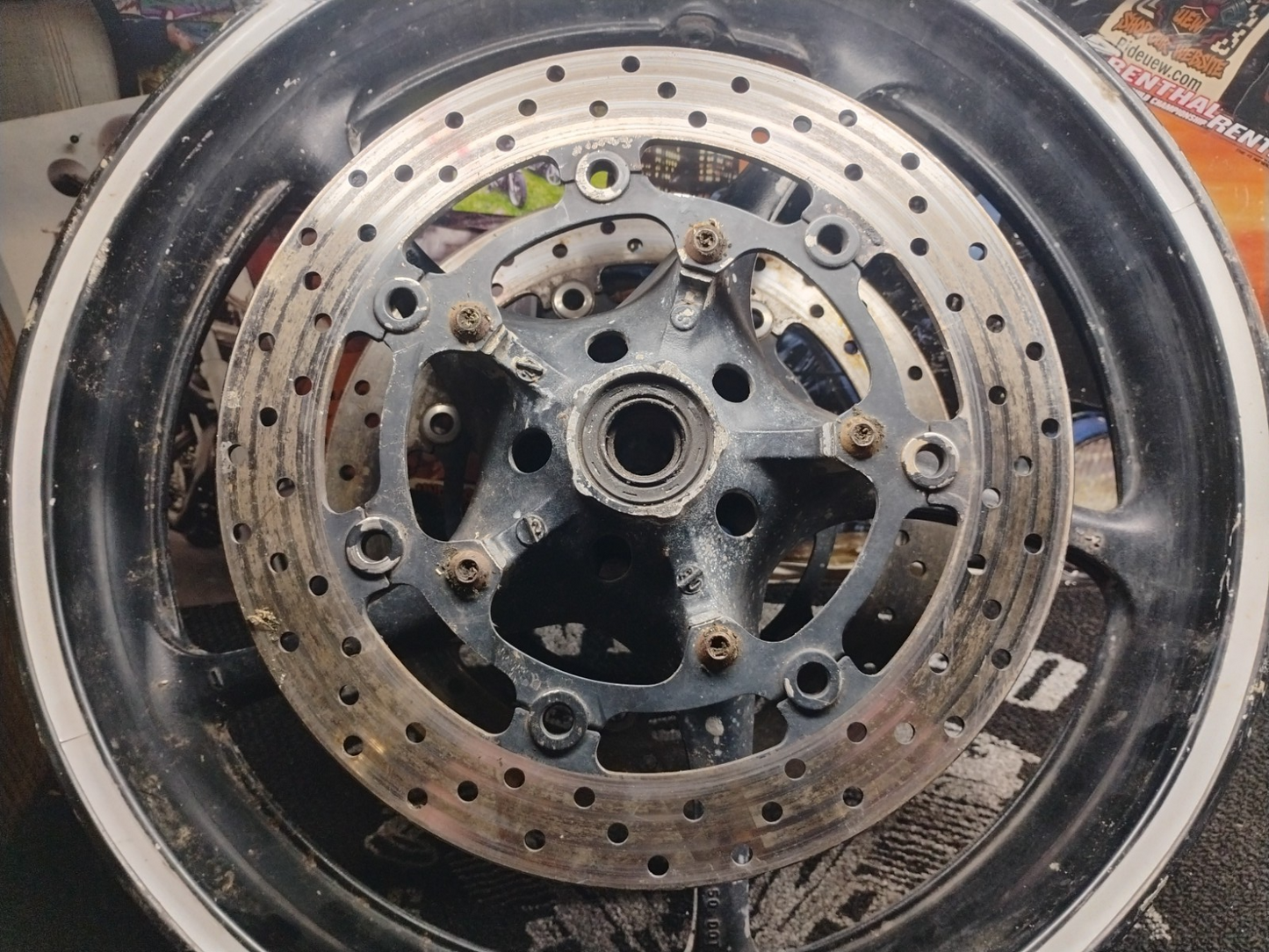 2014 Yamaha YZF-R6 Front Wheel Rim OEM Dual Disc