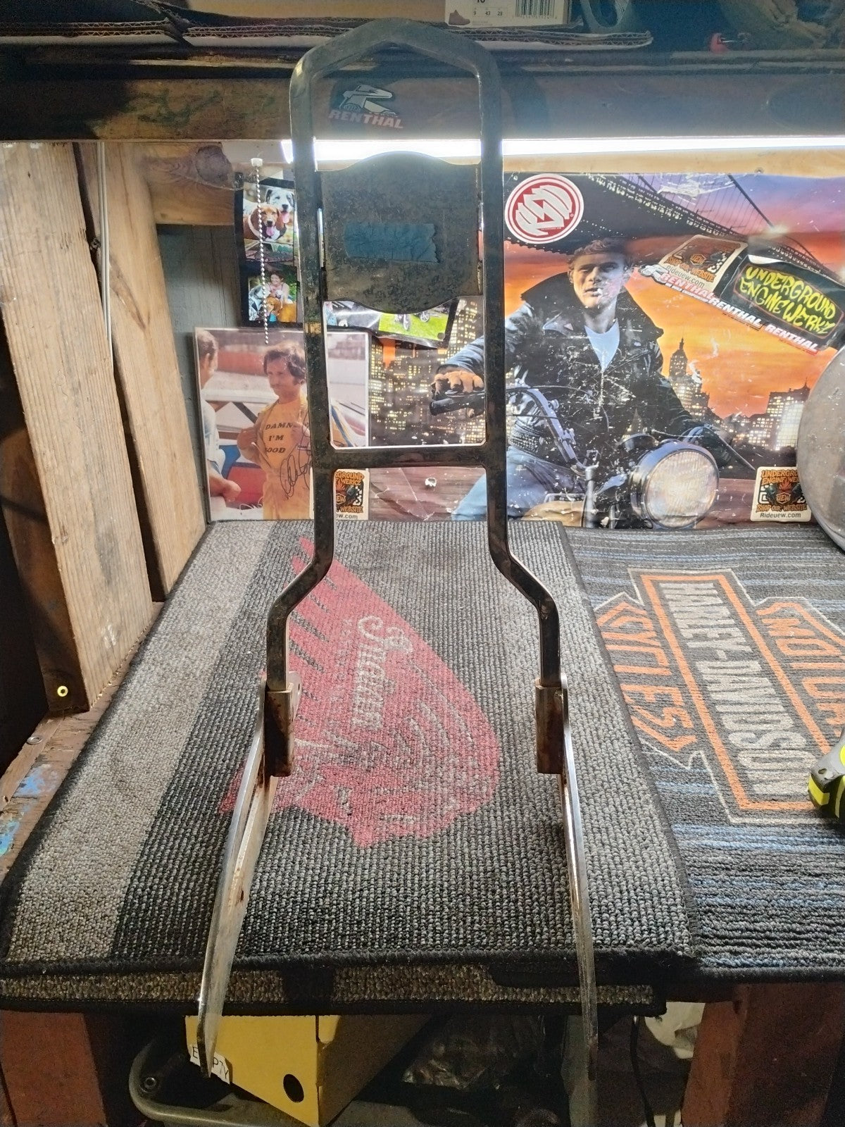 Harley Davidson Shovelhead Sissy Bar Back Rest 1972-85 FX