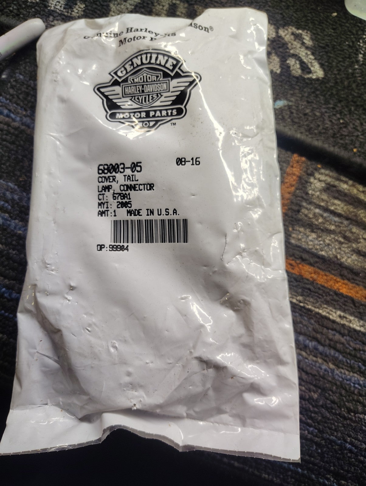 NOS OEM Harley-Davidson Tail Lamp Connector Cover 68003-05