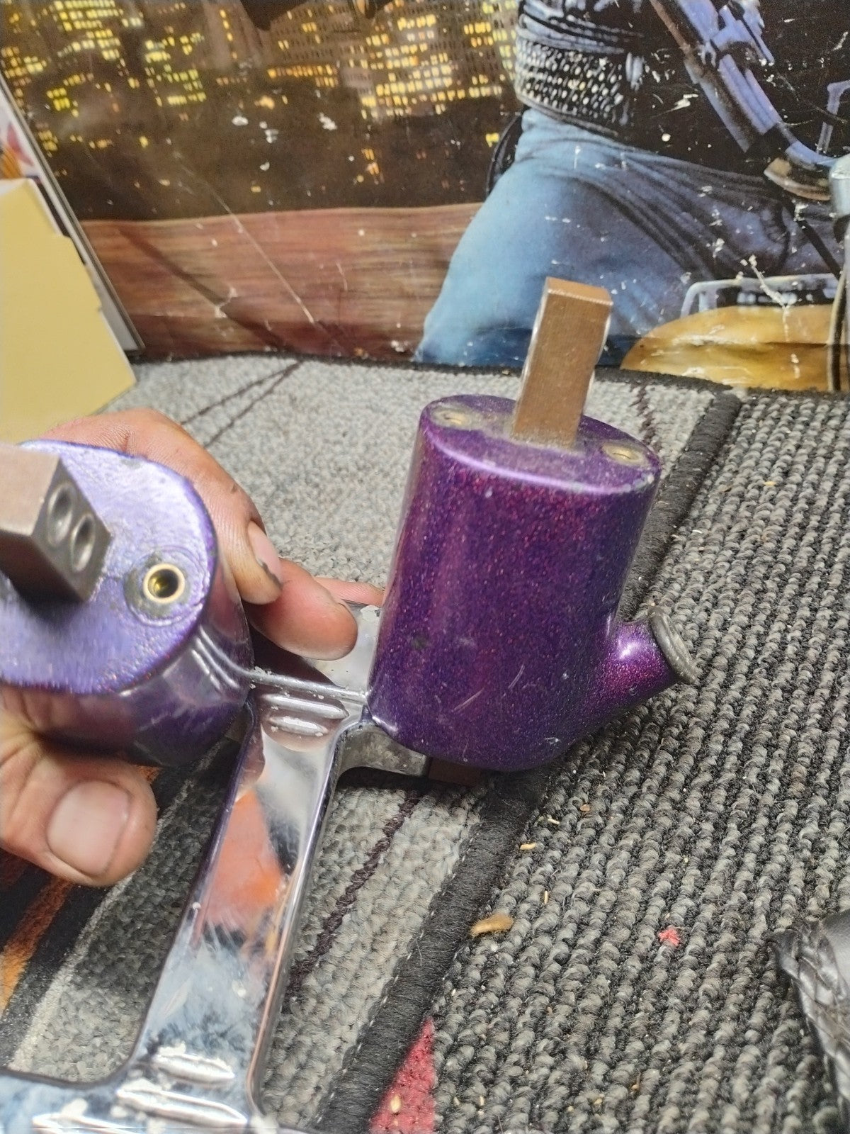 Crusty Old Shovel Head Panhead Chrome Single FireCoil Mounts 4 Harley Davidson