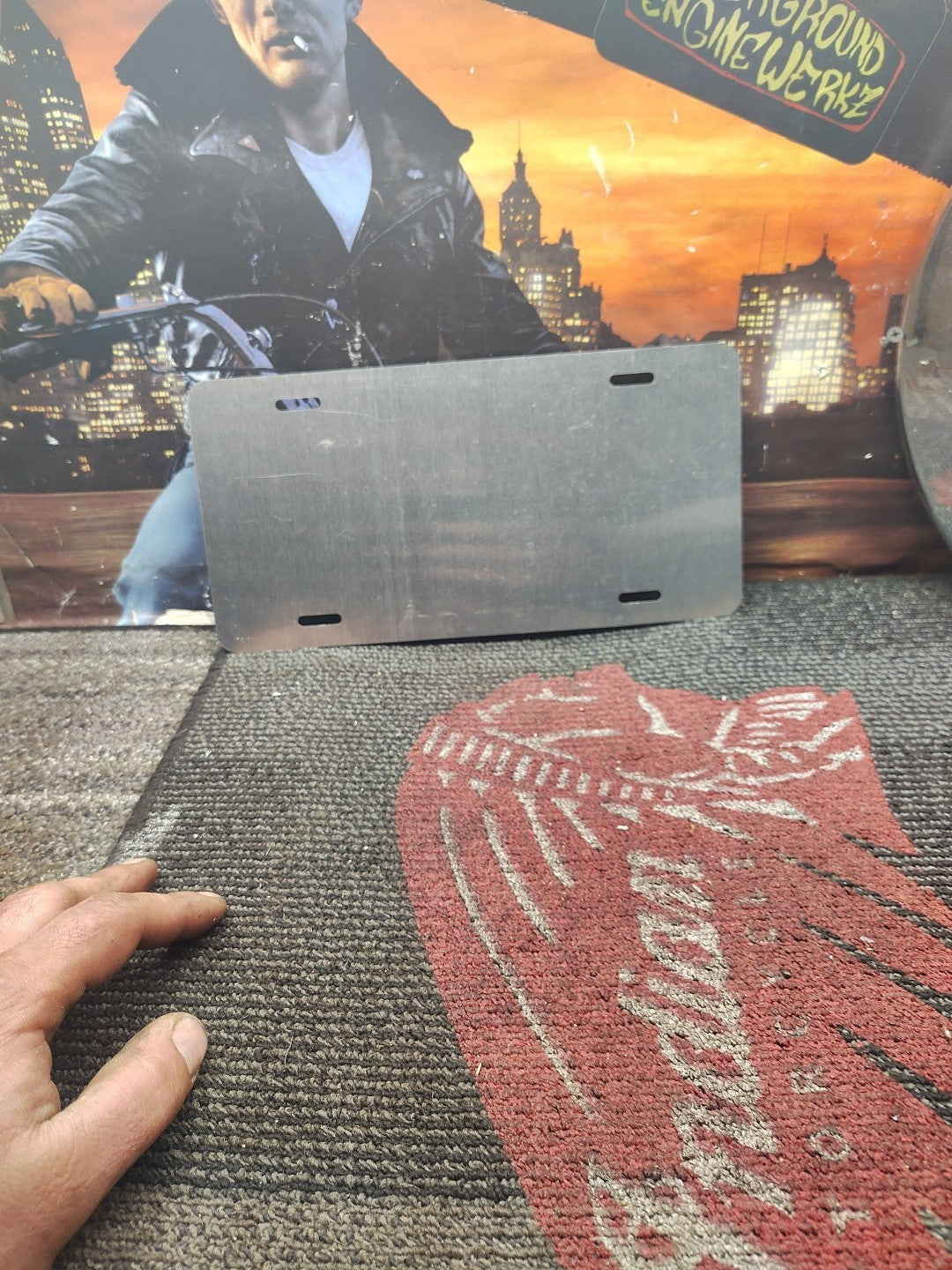 Awesome Punisher Chrome Mirror Novelty License Plate