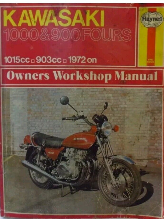 HAYNES KAWASAKI 1000 & 900 Fours Owners Workshop Manual 1972 On #222