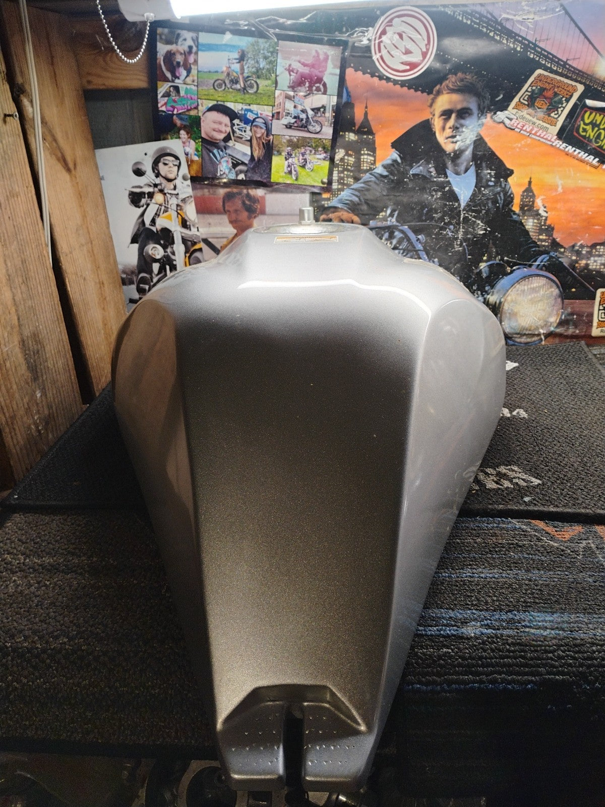 2002 Buell M2 Cyclone Silver Manta Ray Gas Fuel Tank OEM