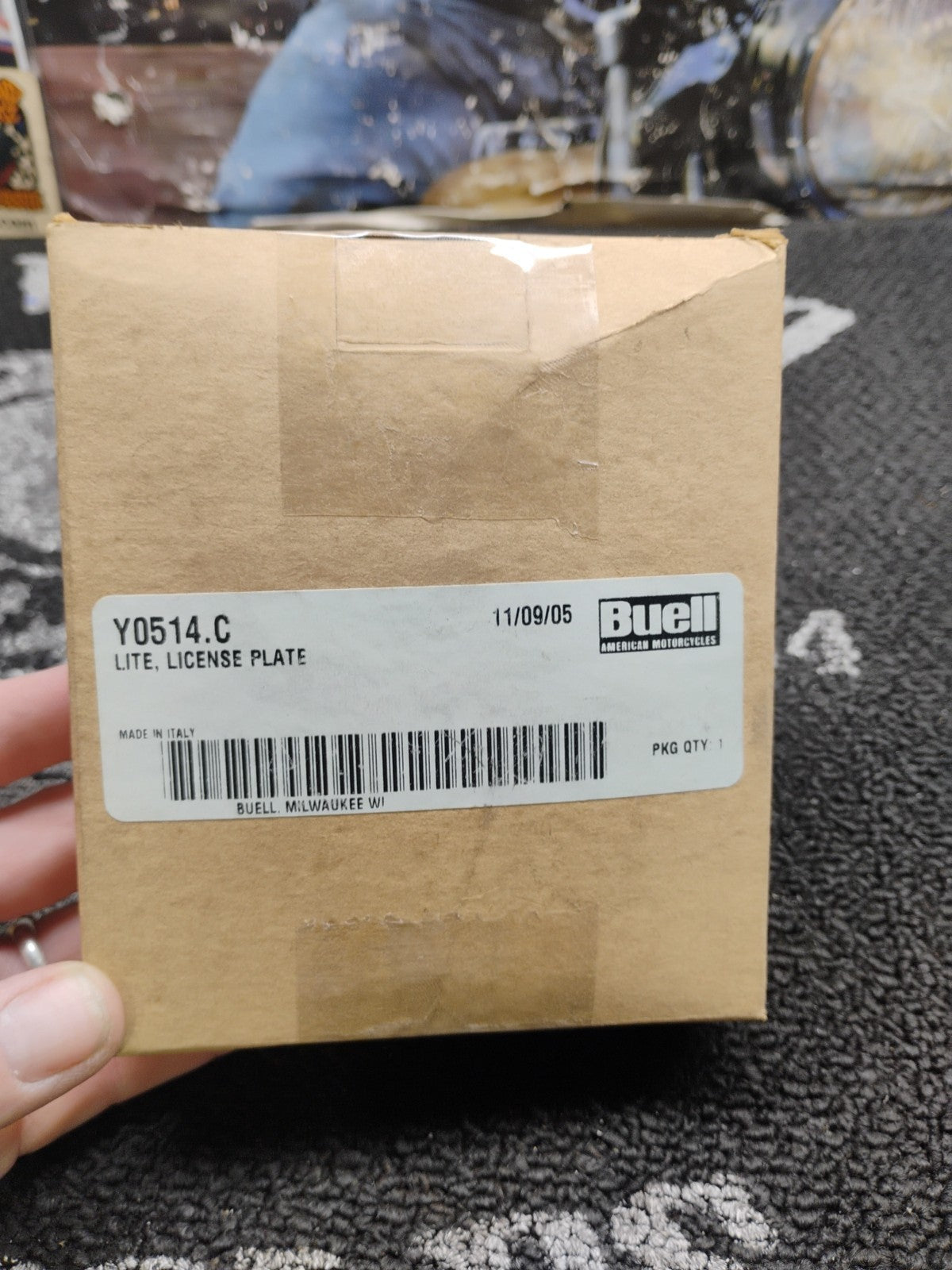 NOS Genuine OEM Buell License Plate Light Y0514.C Harley-Davidson