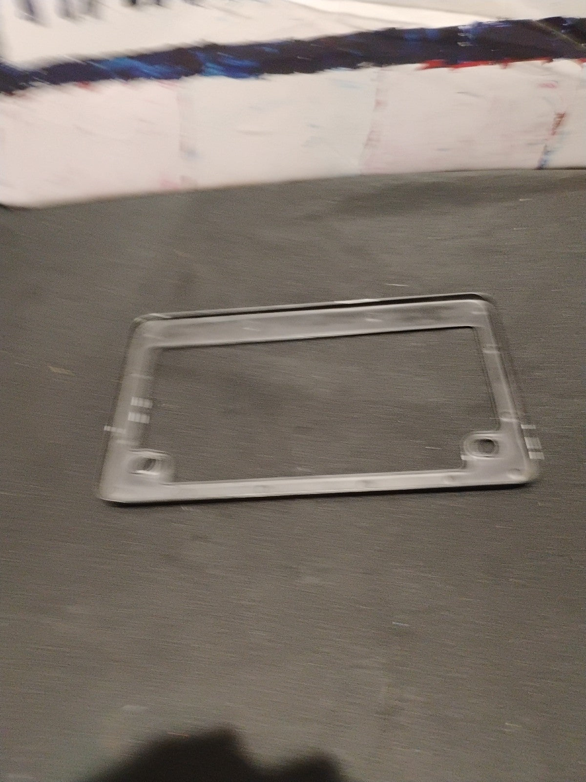 Basic Black Motorcycle License Plate Cover Holder 