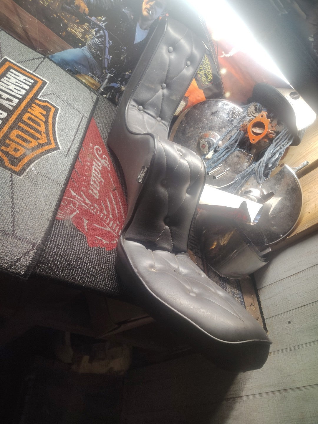 Vintage Drag SpecialtyHarley Panhead Shovelhead Sportster King&Queen Rigid Seat