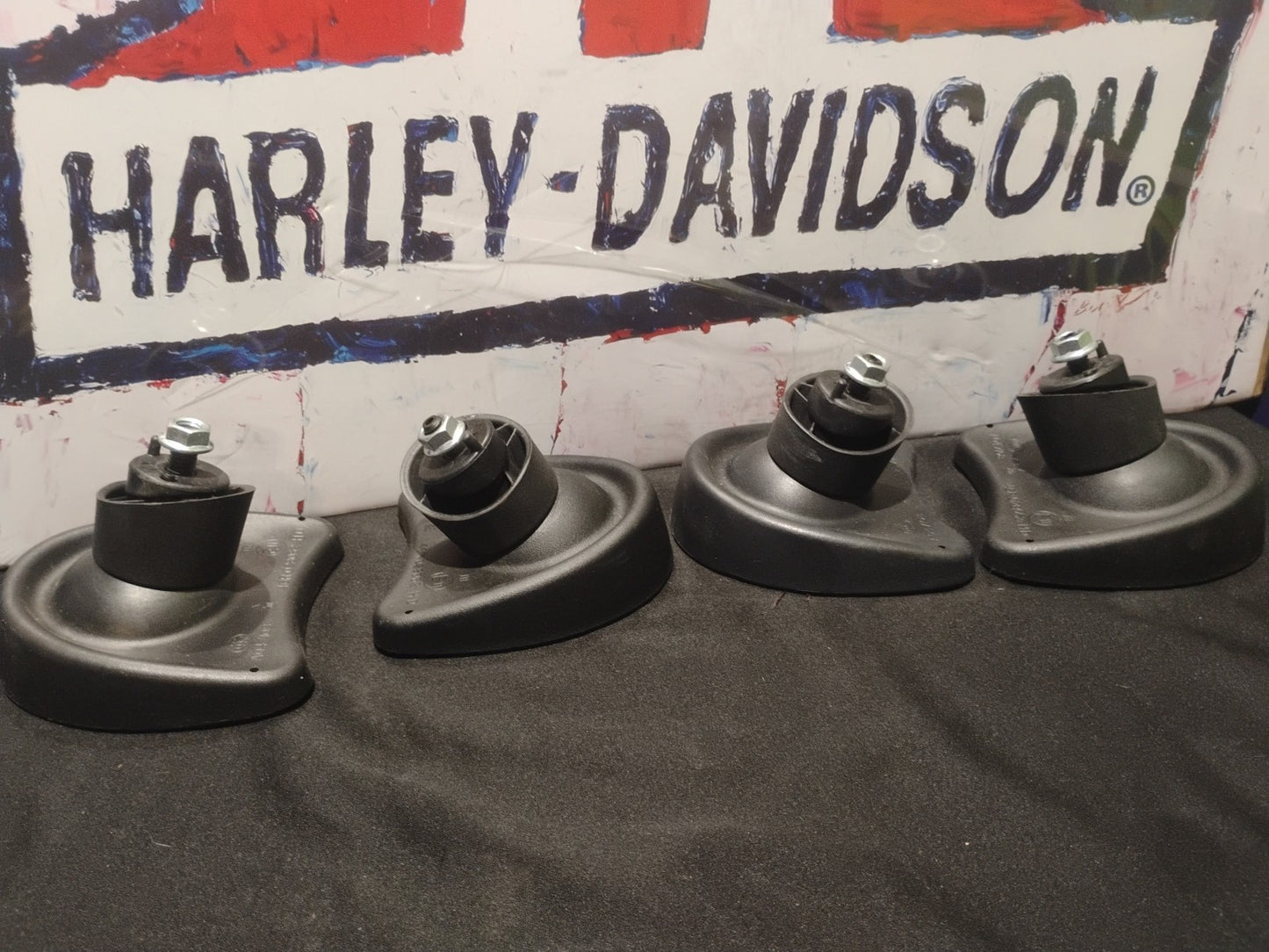 2014-2023 Harley Touring Batwing Fairing Side Mirrors Pair OEM A047108 46R-02806