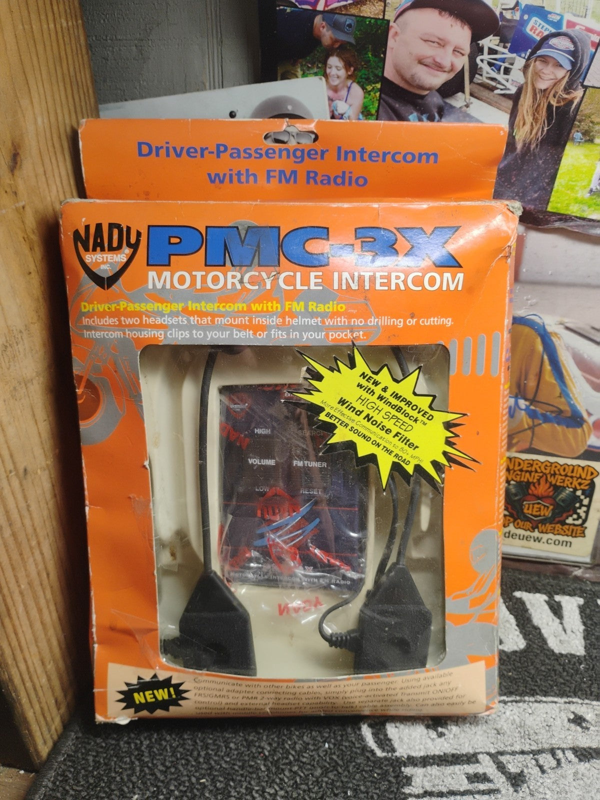 NADY PMC-3X Motorcycle FM Radio Driver Passenger Intercom System NOS