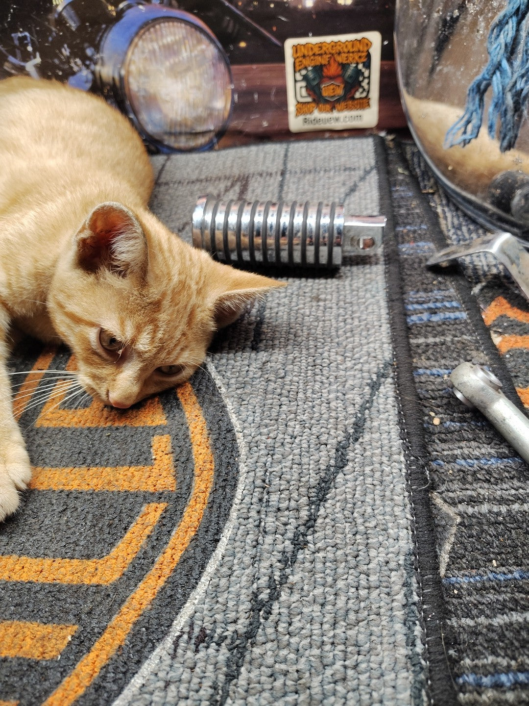 Chrome O-Ring Rubber Large Male-Mount Footpeg For Harley Davidson