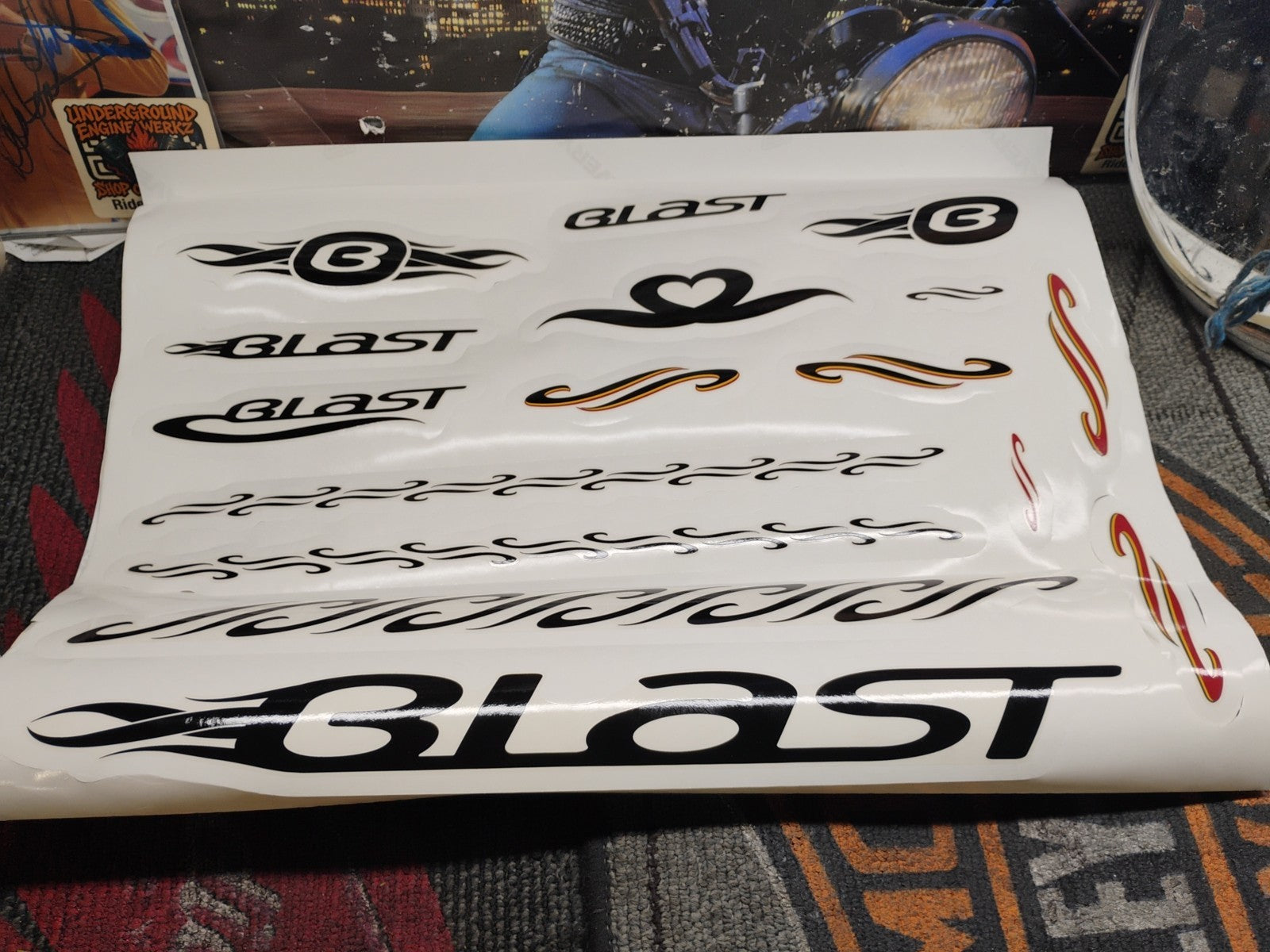 Buell Blast  Harley Personal F/X kit: Decal Set  13622-00Y  Mesa style NOS