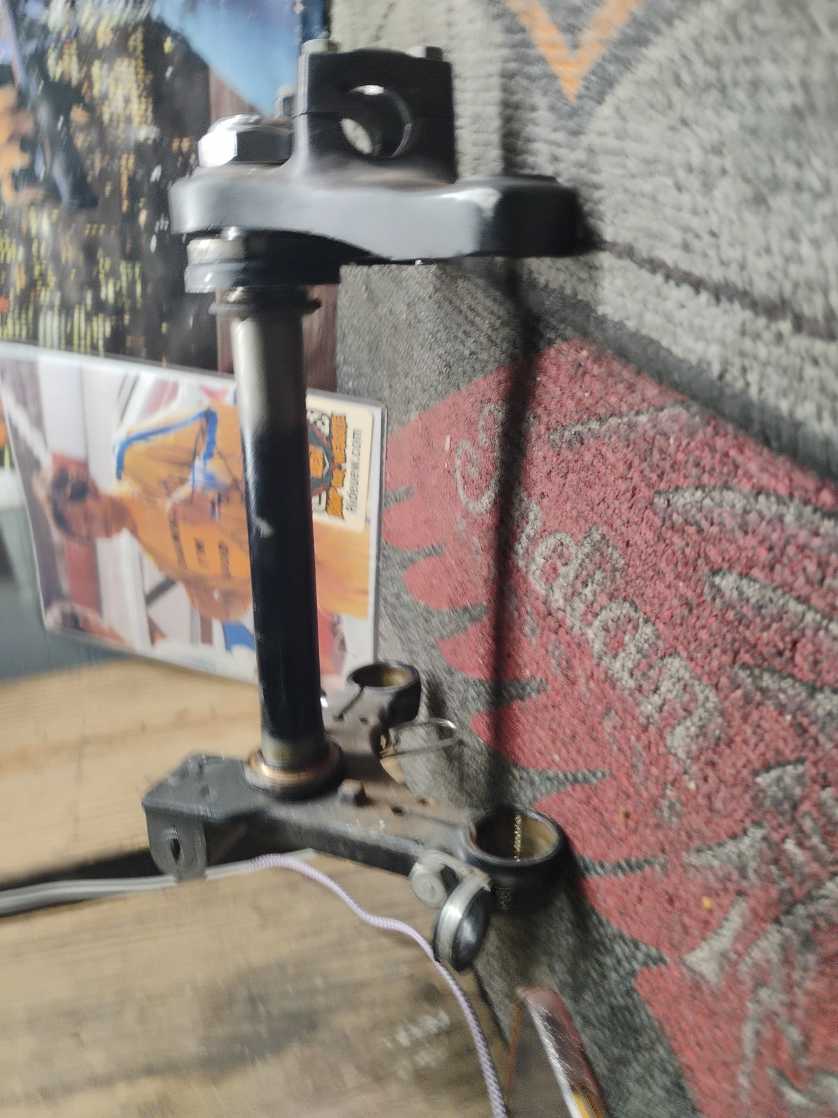 1974 Honda CB125S Triple tree steering stem clamp yoke