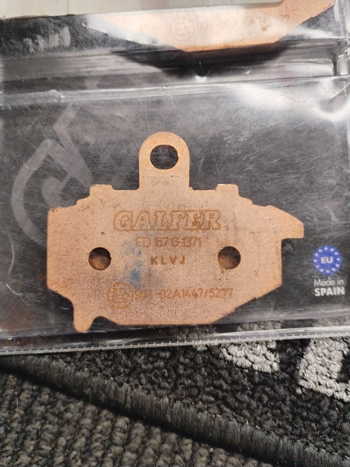 Yamaha r1 Galfer Sintered Brakes Glf00F Semi-Metallic Rear Brake Pads Set New