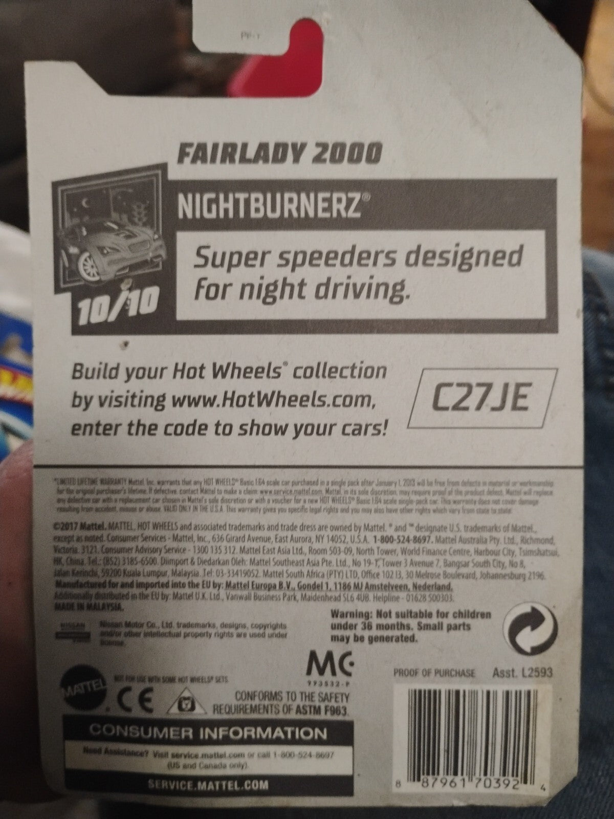 Hot Wheels 2019 Nightburnerz - Fairlady 2000 B14/B16/T