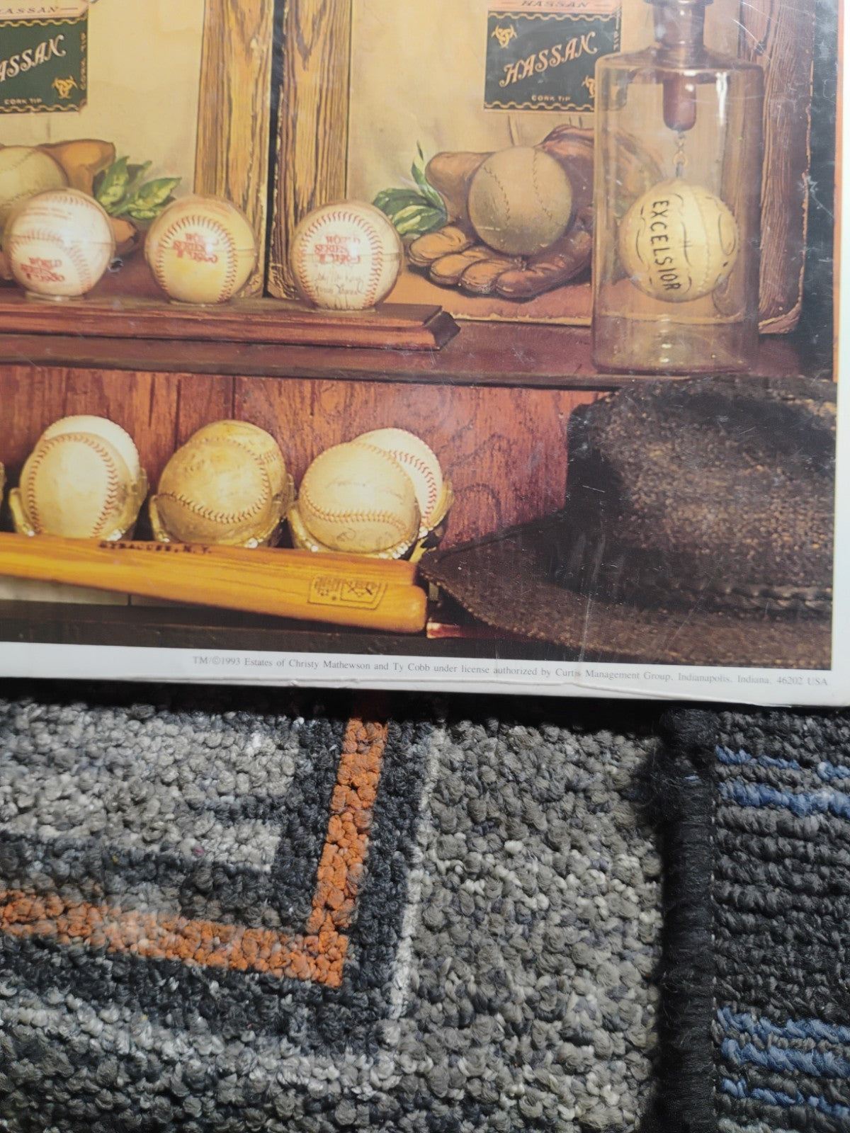 MLB Legends Vintage Poster Set of 3–Ty Cobb, Yankees, Christy Mathewson, Braves