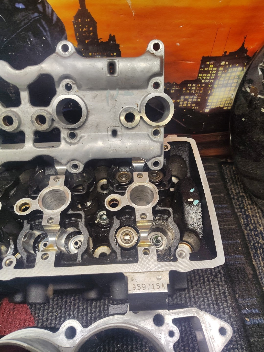 2009 Triumph Street Triple 675 Cylinder Head With Cams Cylinders And Hardware 