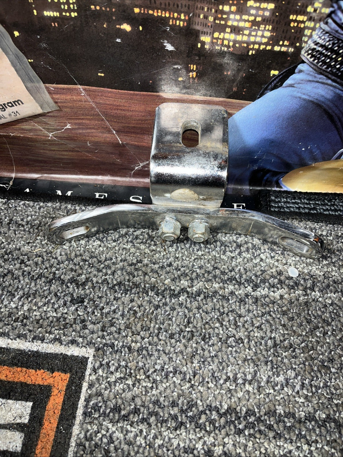 Chrome Harley Davidson Engine Mount  Bracket