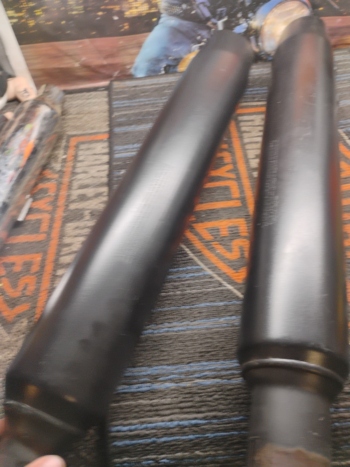 🔥OEM 17-23 Harley Touring Exhaust Mufflers Slip-on's Ceramic Black Stock🔥