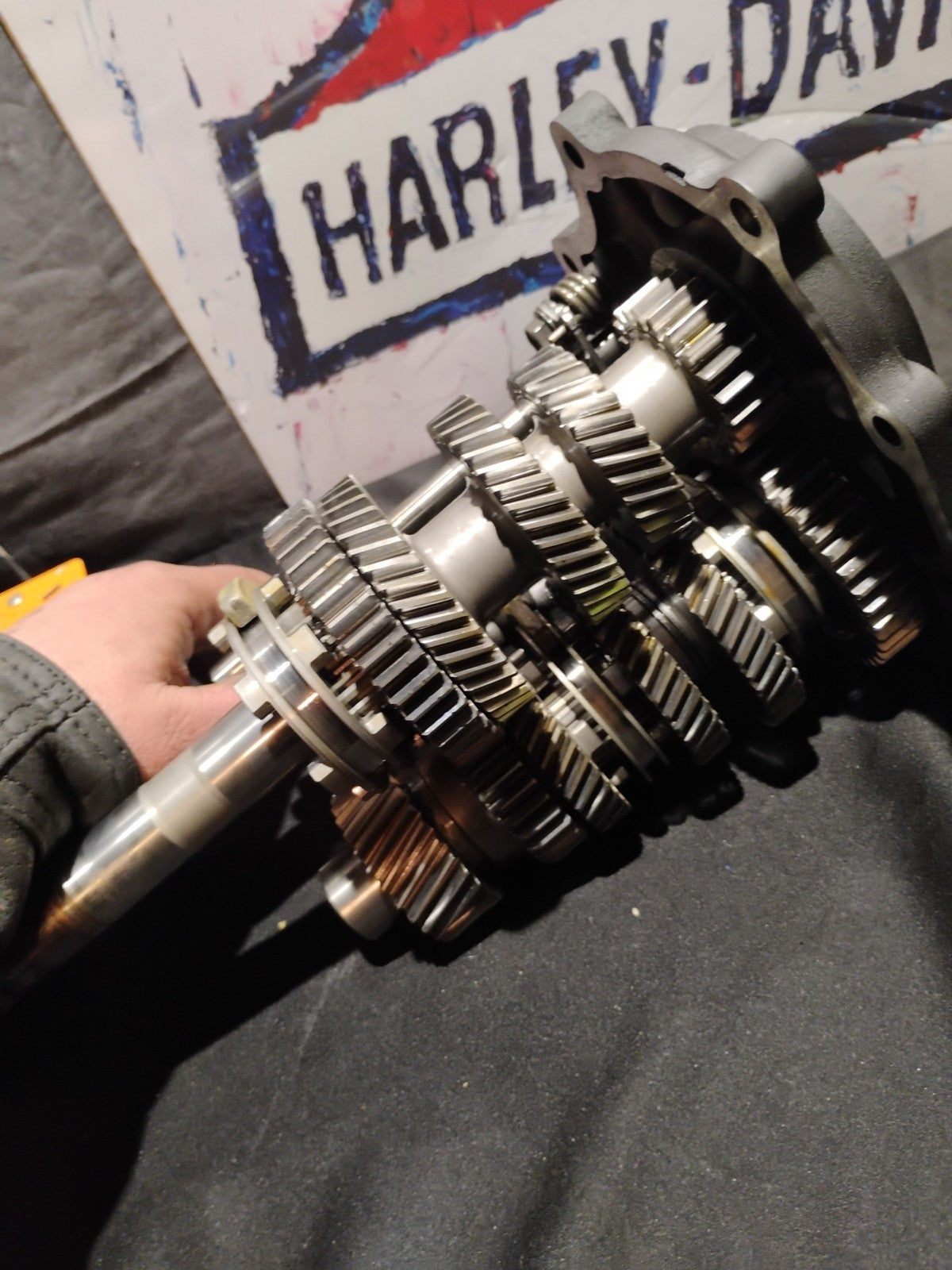 Harley Davidson Softail Touring Dyna Engine 6 Speed Transmission Gears & Forks