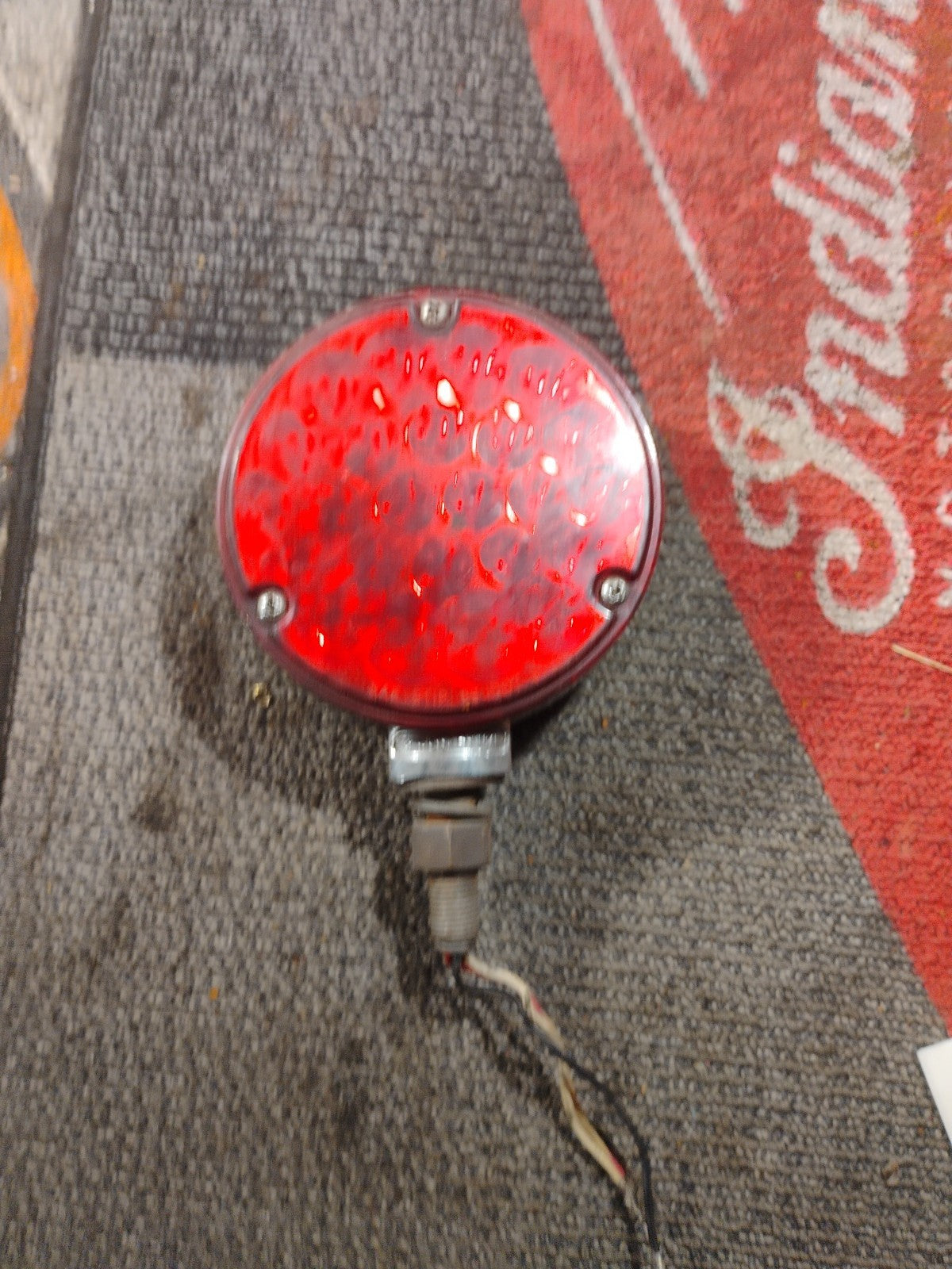 Grand General 78350 4” Faced Pearl LED Pedestal Light - Amber