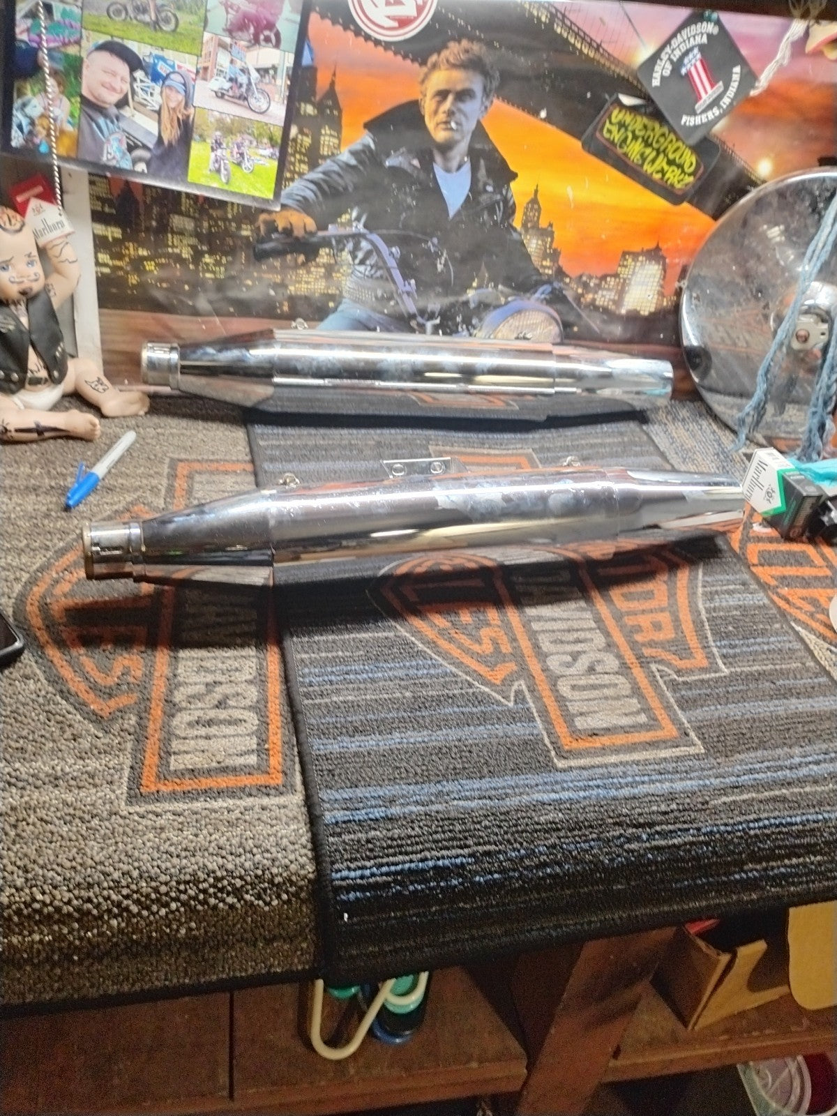 2018-2021 OEM Harley-Davidson Softail Mufflers Slip-On 64900455