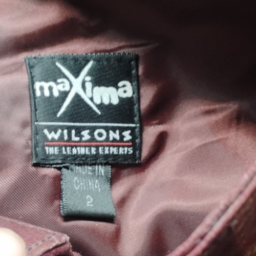 Wilsons Leather Maxima Oxblood Red Leather Pants Women's Size 6 Vintage