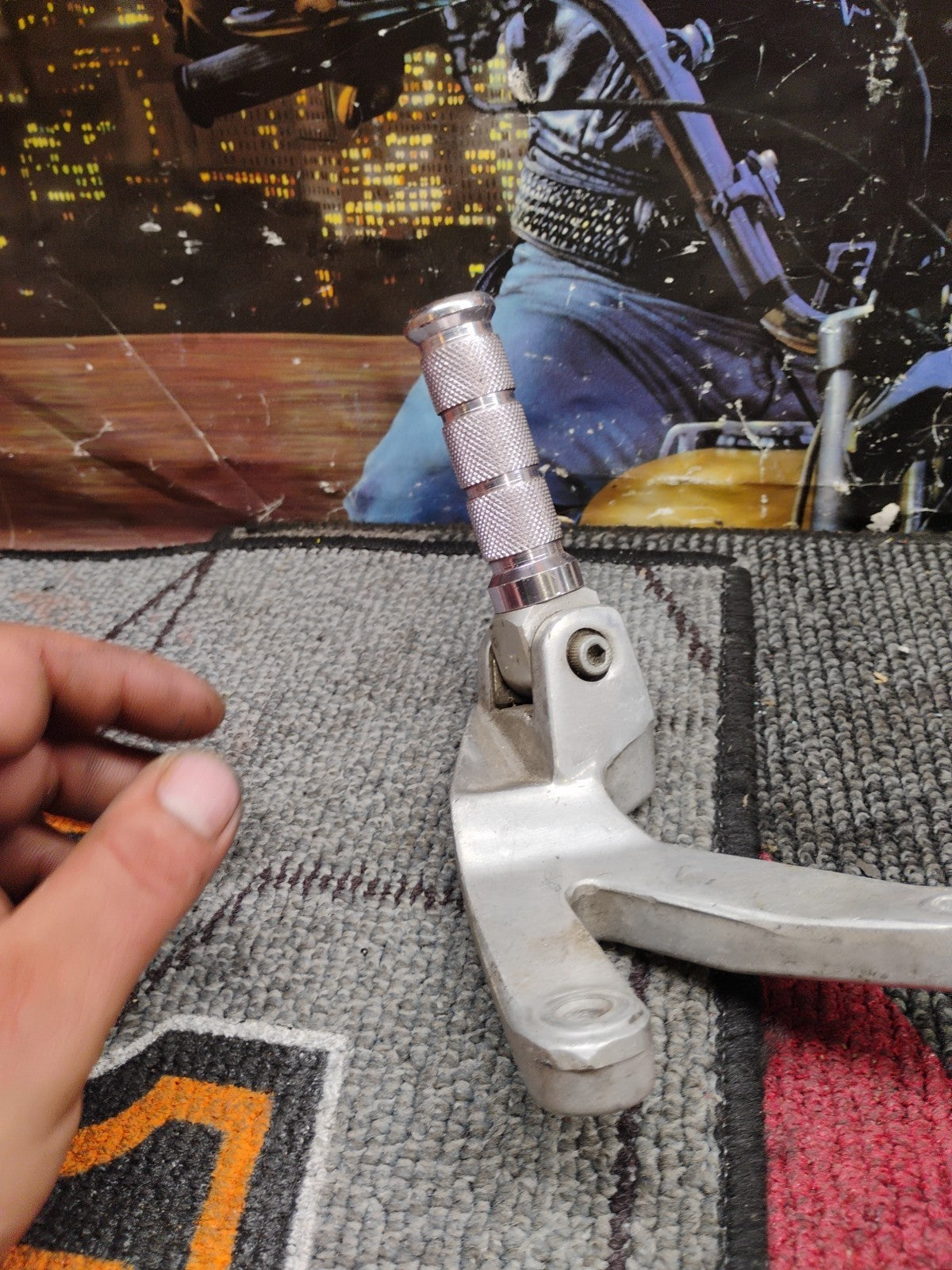 1995 Yamaha YZF600R YZF 600 YZF600 R 600R Right Rear Foot Peg Pedal Mount Back