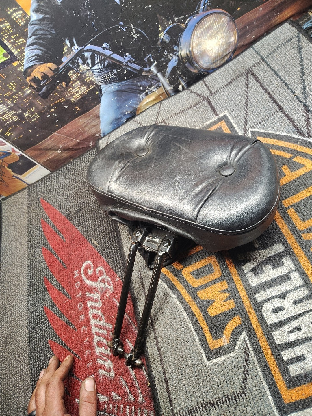 88-22 Harley Touring Front Seat Backrest Pad OEM 52572-09A ST1552