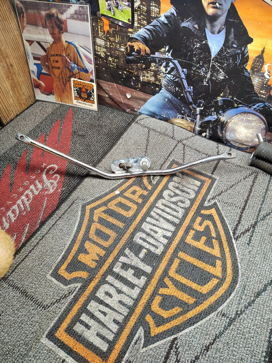 HARLEY DAVIDSON FL FLH CHROME EXHAUST BRACKET MOUNT DYNO POWER DRAG PIPES