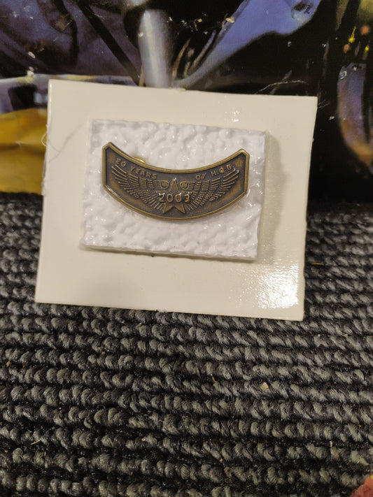 2003 Harley-Davidson HOG Club Pin "20 Years Of Hog" New In Sealed Package 