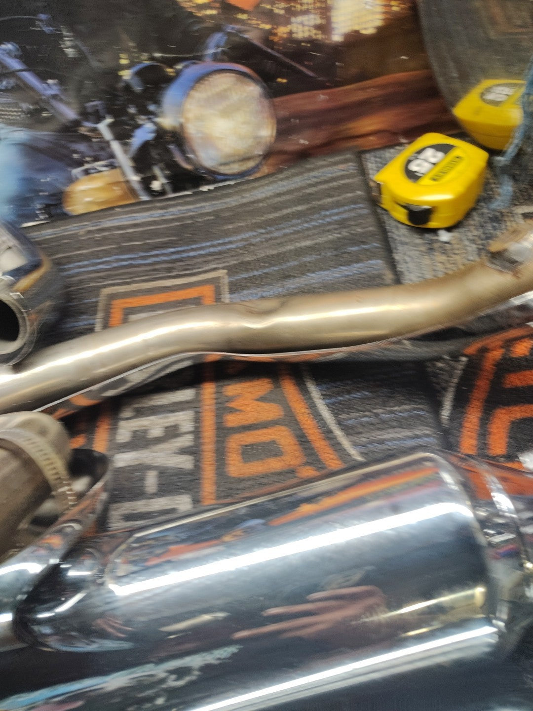 Harley Davidson M8 Exhaust Syst/Chrome 64900236A Slash Tip SlipOn Mufflers