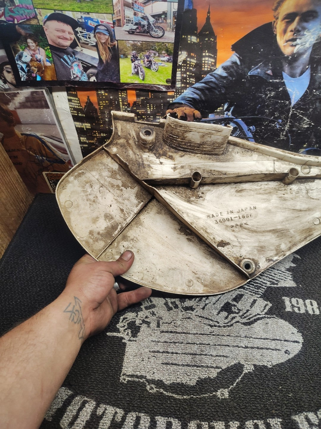 KAWASAKI KX125 2000-2002 LEFT SIDE COVER PANEL OEM 36001-1656