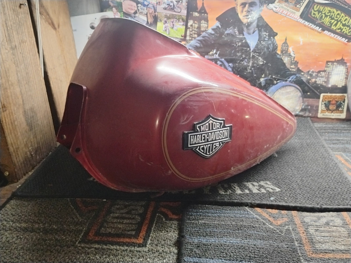 OEM Harley-Davidson FLHTC Electra Glide Touring Fuel Gas Tank Candy Red 82-85