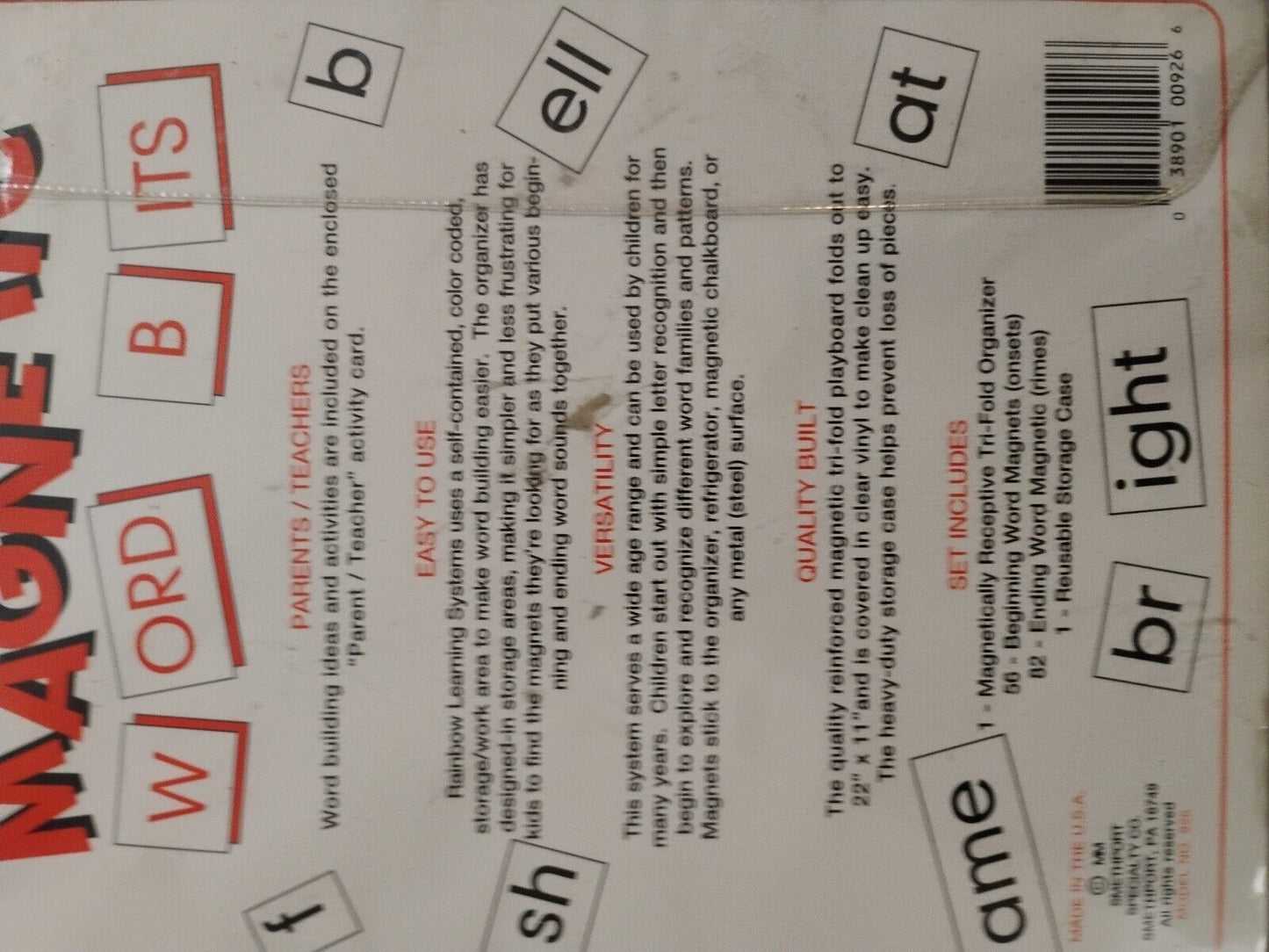 Magnetic Word Endings & Bonus Letters