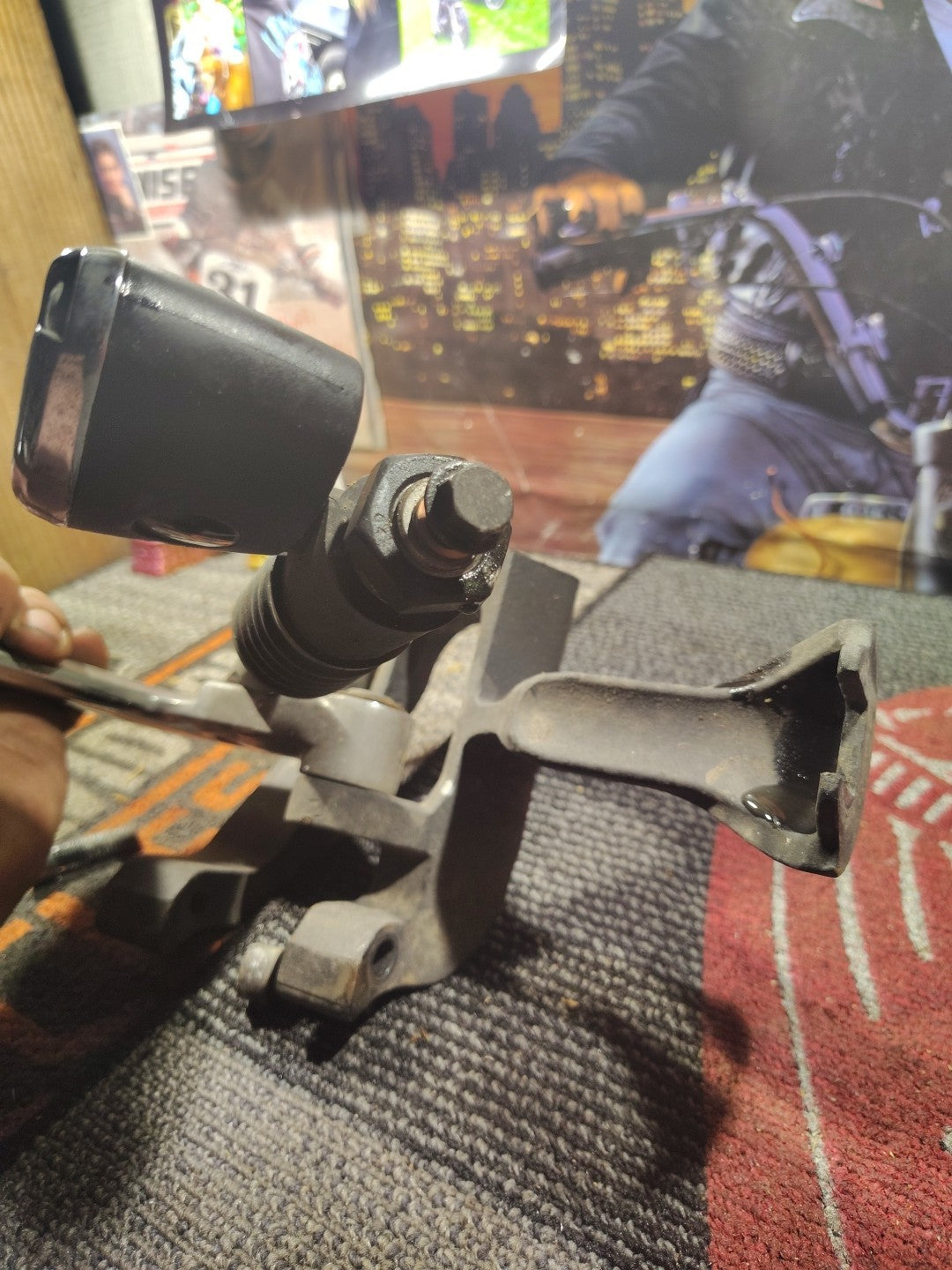 2017 Indian Chieft Rear Brake Pedal Lever Bracket An Master Cylinder 