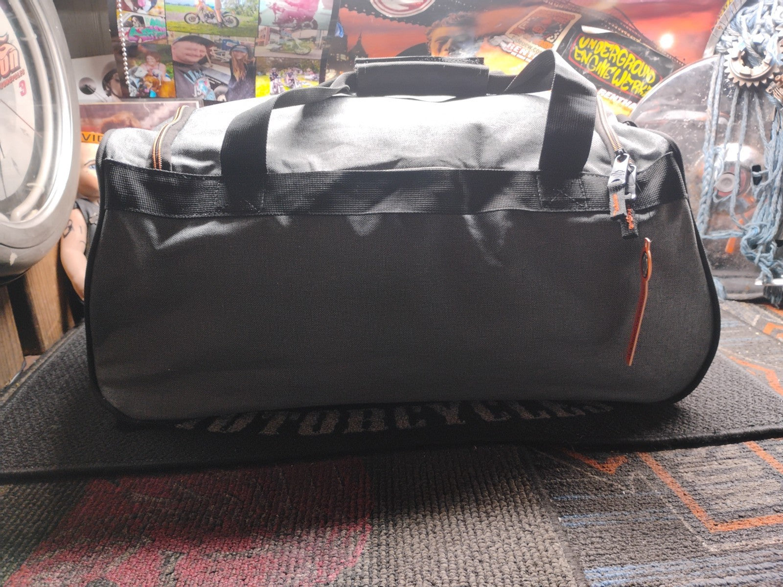 Harley-Davidson Bar & Shield Logo Duffel Bag w/ Adjustable Strap - Heather Gray
