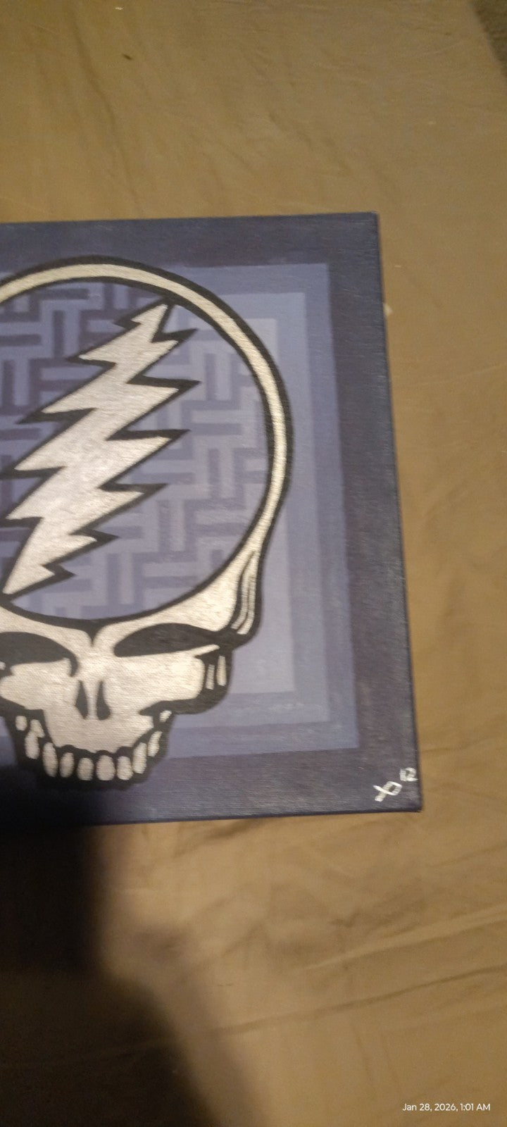 Hand Painted Grateful Dead Still Your Face Painting One Of A Kind Art 