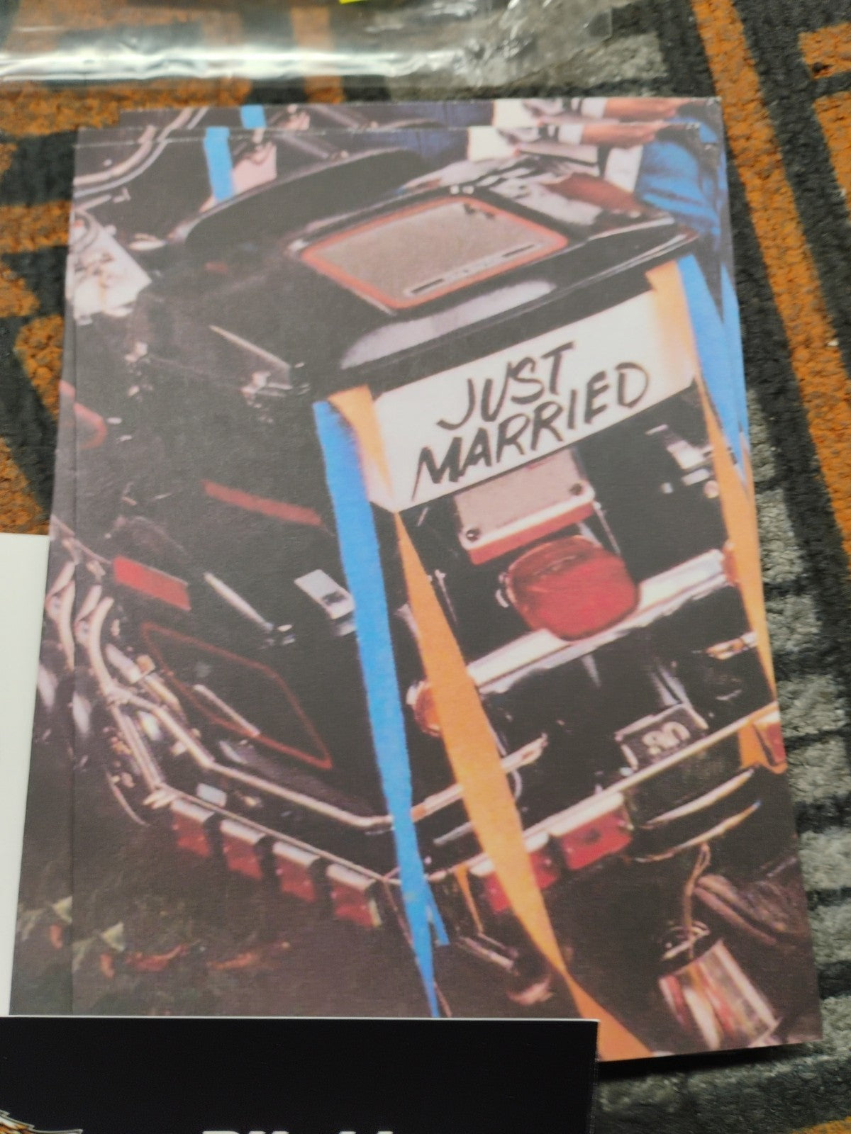 6 Vintage Nos Harley Davidson Just Married Greeting Card Pack With Envelopes 