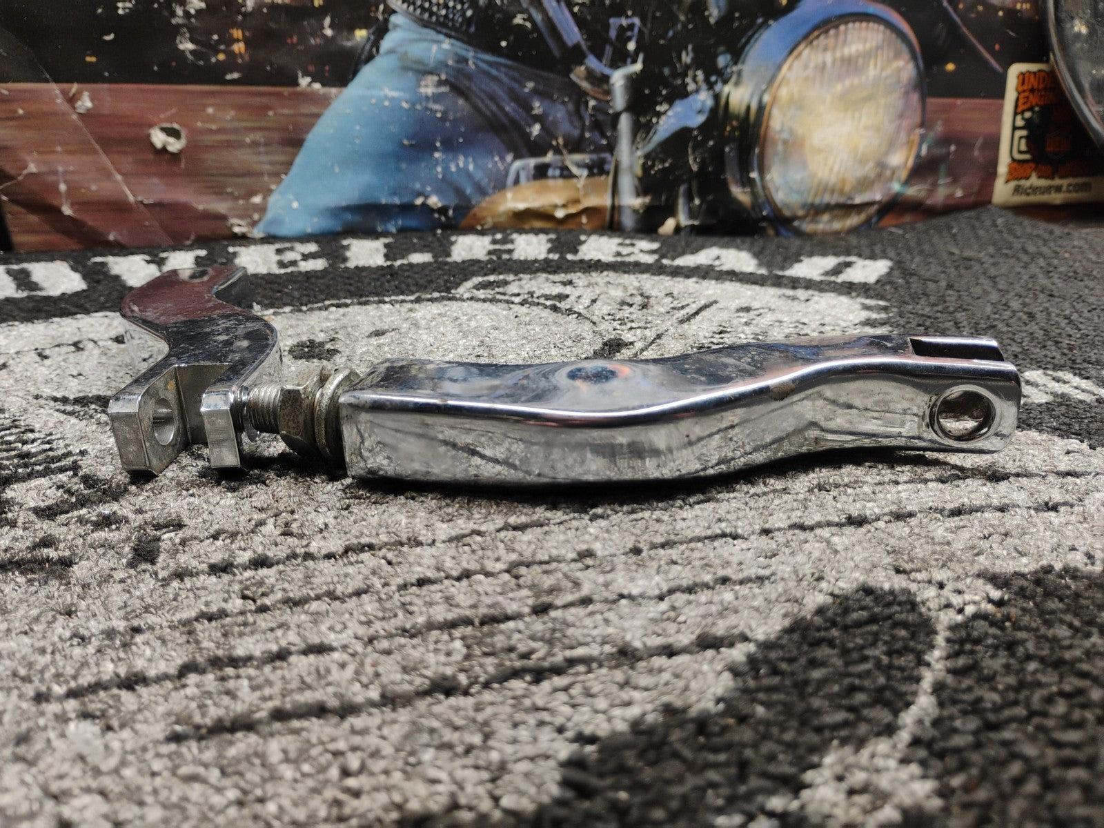 Chrome Adjustable Highway Peg Mount Clamps Harley Engine Guard 5/16"-24