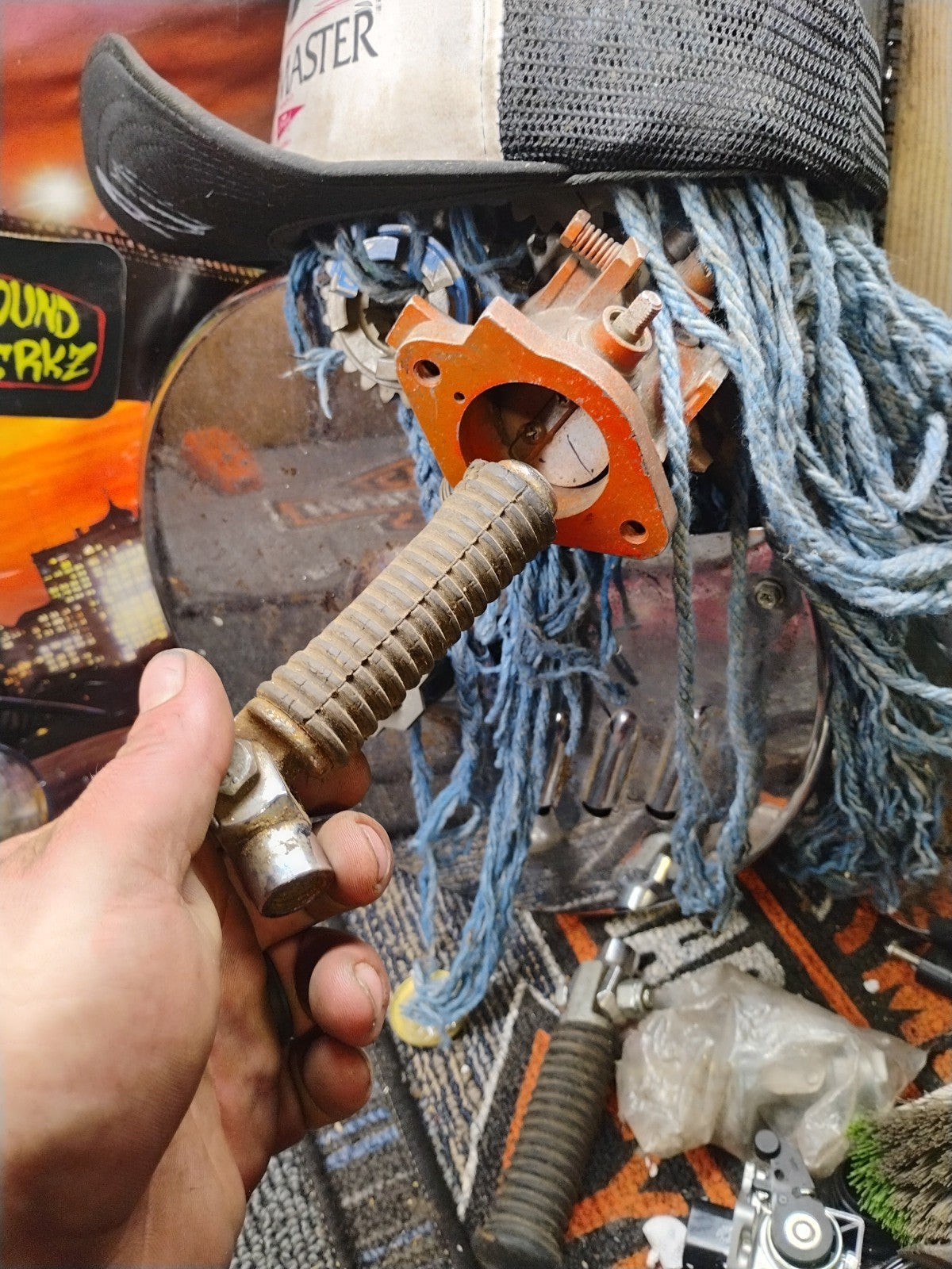 VINTAGE HARLEY DAVIDSON 4" RUBBER PASSENGER FOOT PEG (E)