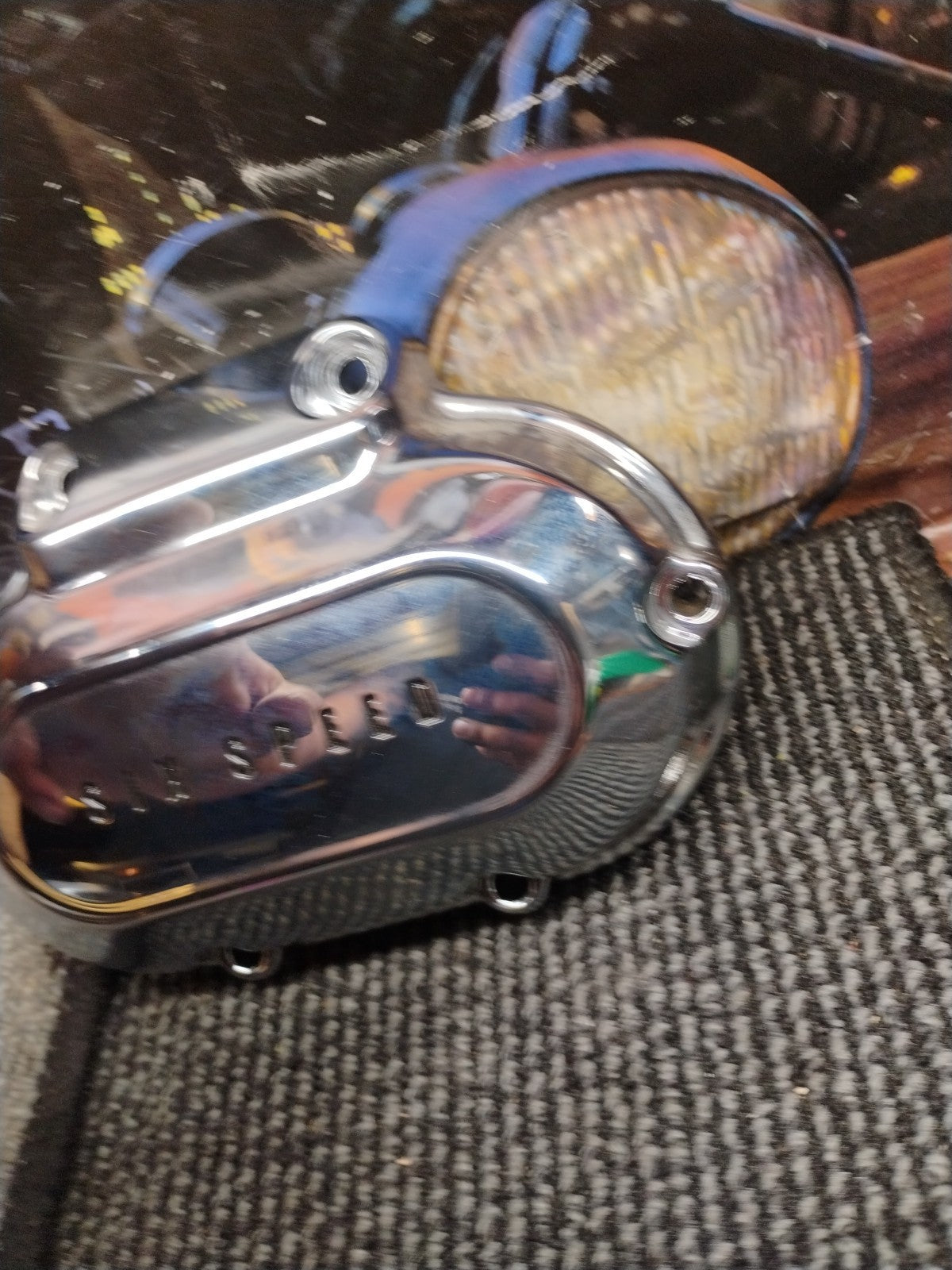 ✅06-17 Harley FXDL Dyna Low Rider Clutch Side Chrome Transmission Cover 37126-06