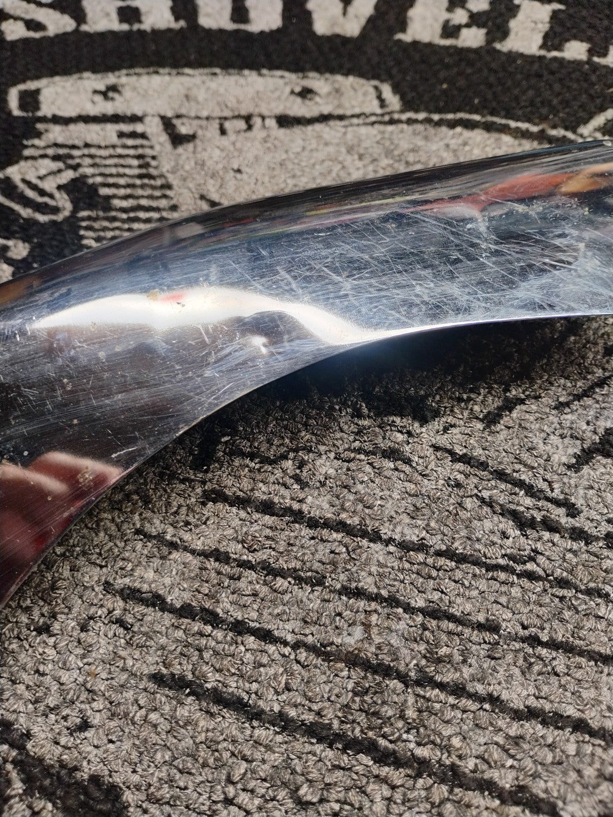 AMF Harley-Davidson 65707-77 Chrome Left Vertical Exhaust Heat Shield