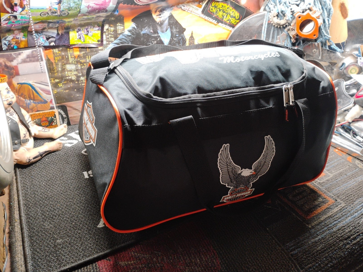 HARLEY DAVIDSON MOTORCYCLES LIGHTWEIGHT LOGO TRAVEL CARRY BAG SIZE MEDIUM 