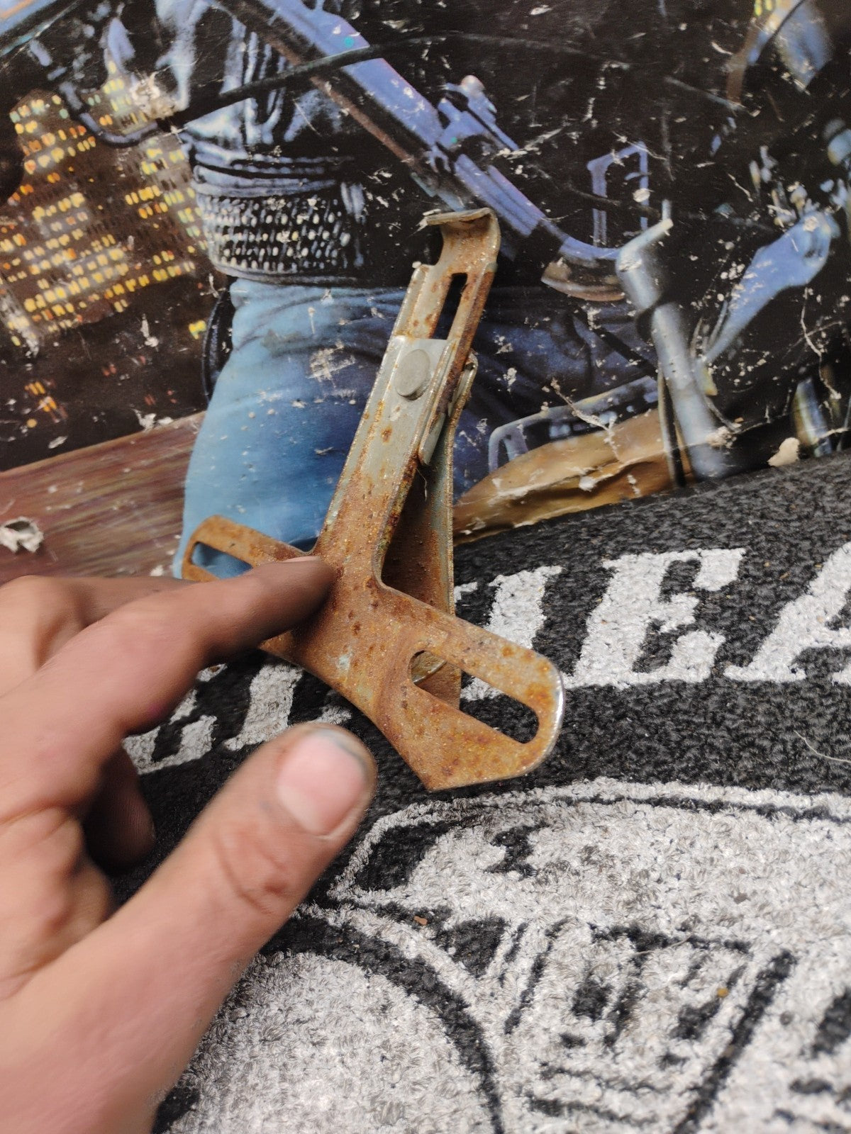 OEM Harley-Davidson RH-55 License Plate Mount Bracket Panhead Shovelhead