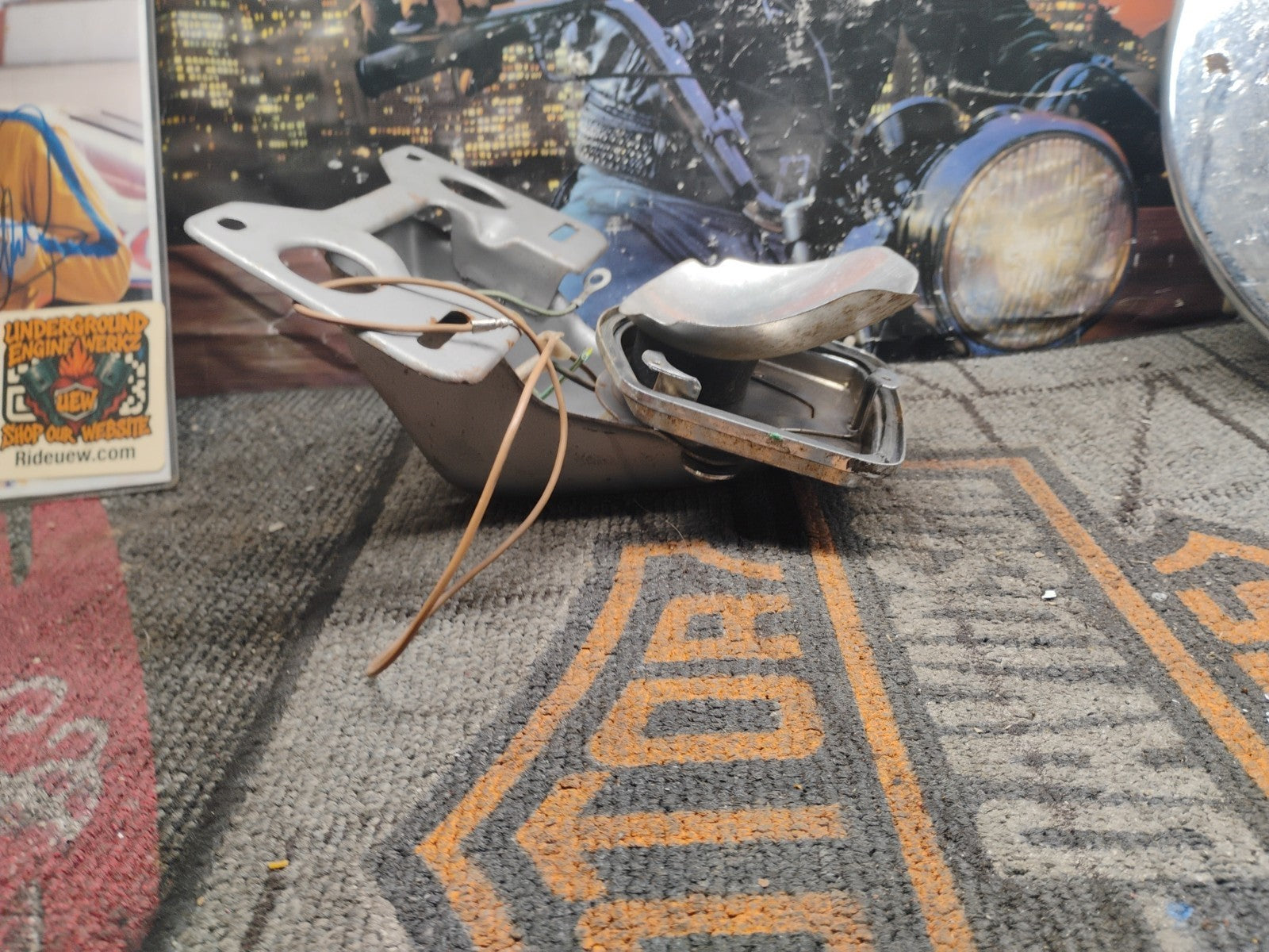 1974 Honda CB125s Brake Light  & License Plate Holder