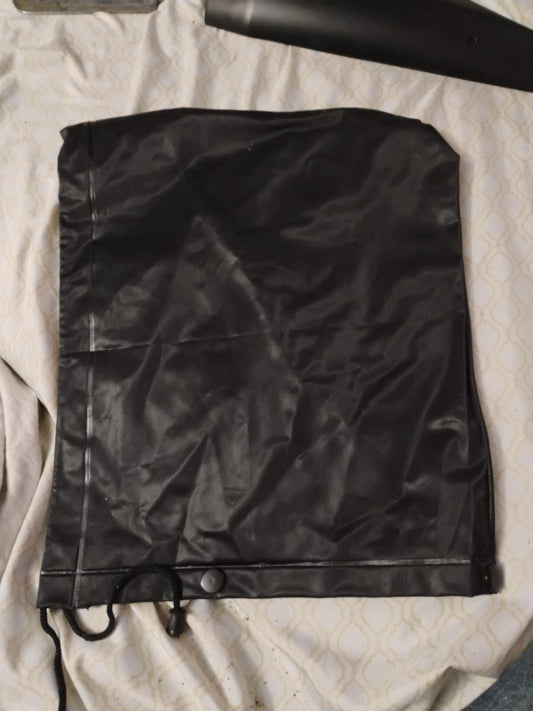 CONDOR 4ML31 Rain Hood,Black,Snaps,Rubber Police Jacket 