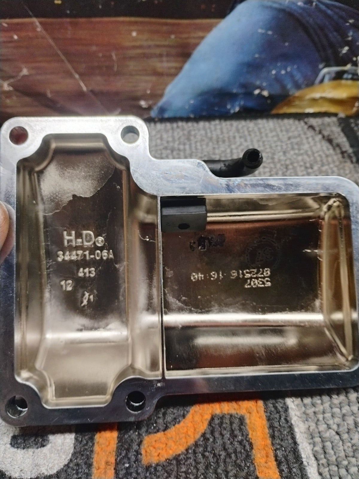 Harley Davidson - OEM 34471-06A  Chrome Transmission Top Cover 