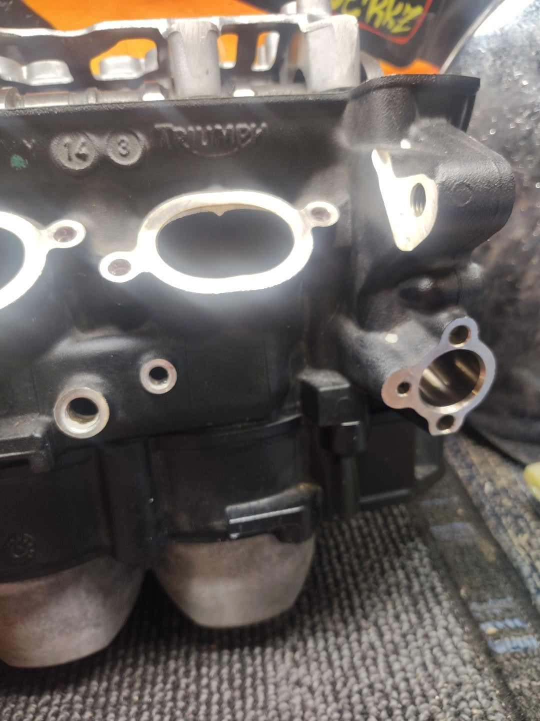 2009 Triumph Street Triple 675 Cylinder Head With Cams Cylinders And Hardware 