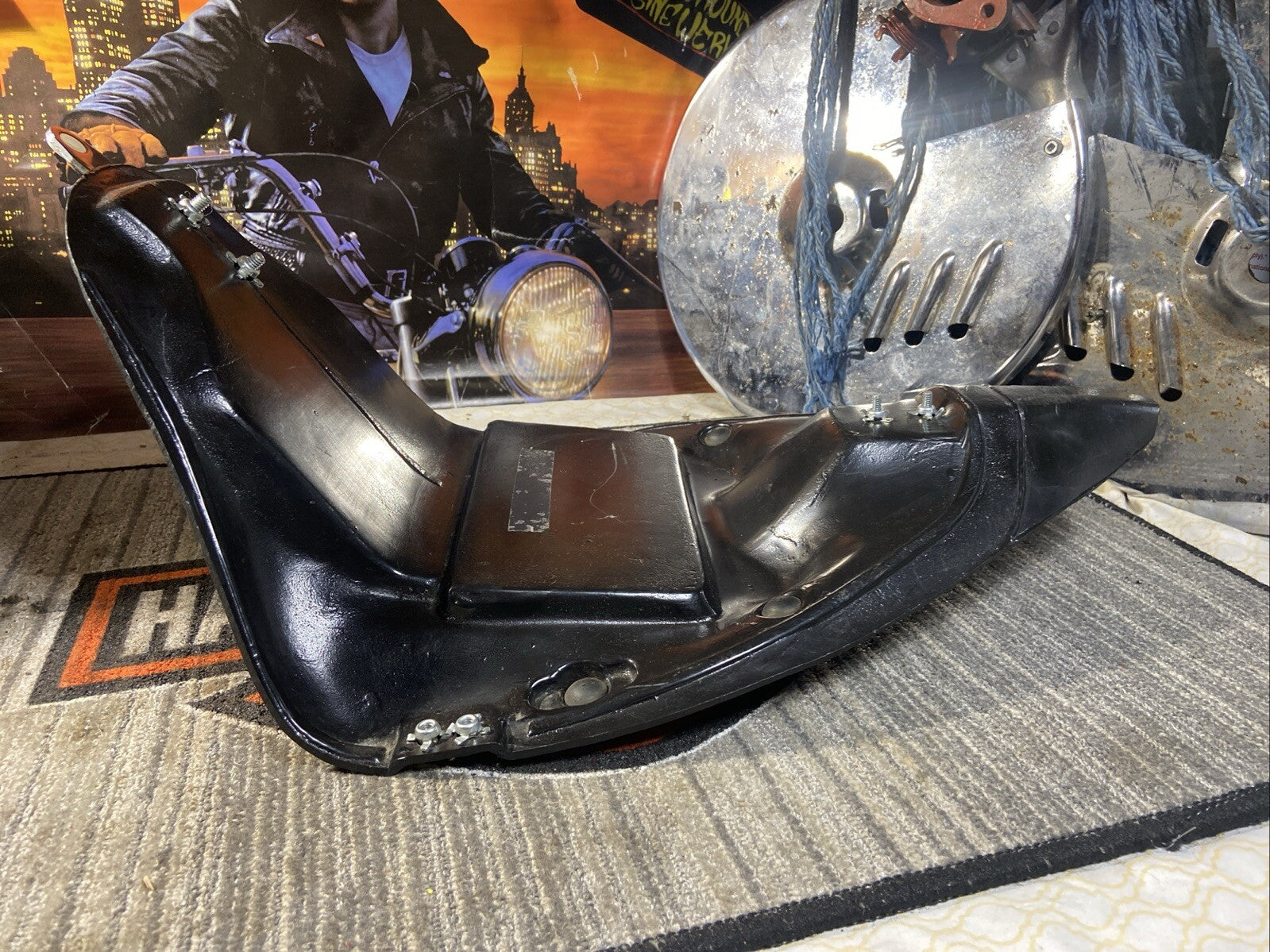 motorcycle seat pan solo