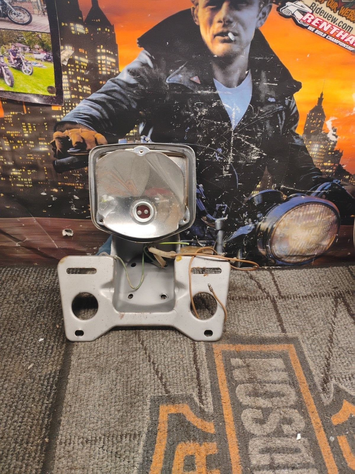 1974 Honda CB125s Brake Light  & License Plate Holder