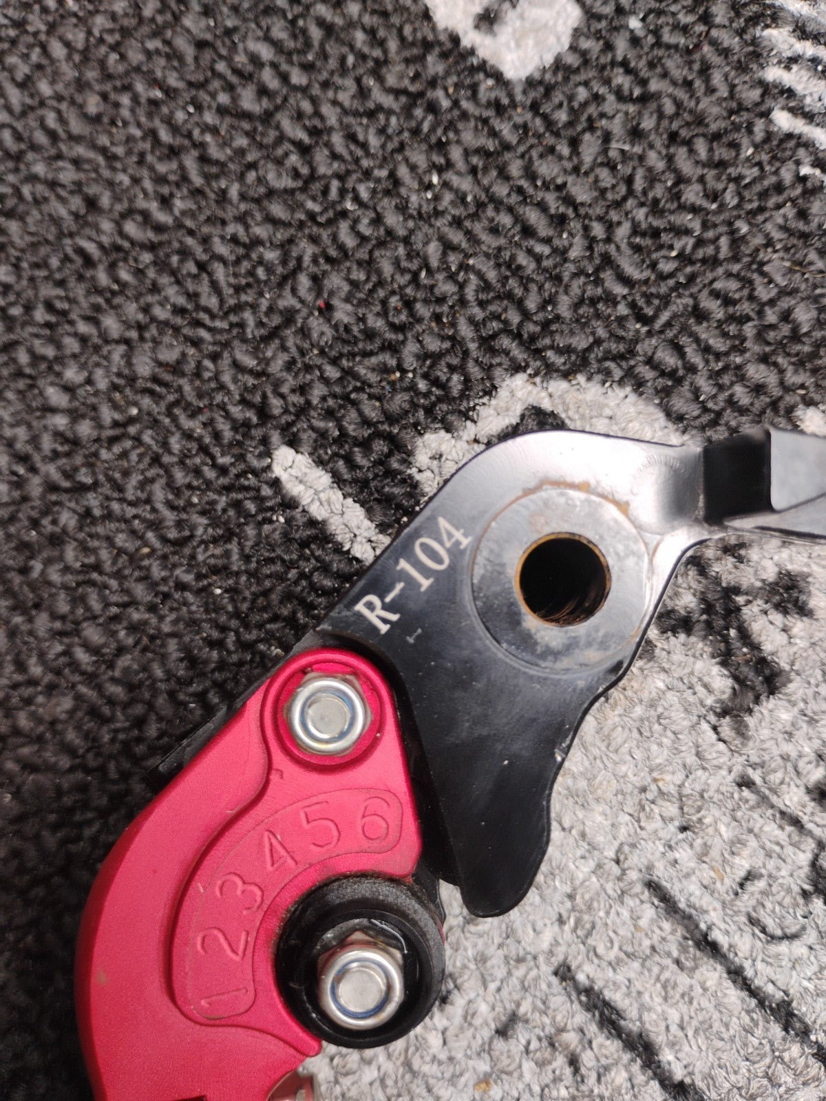 OEM Yamaha R1 Adjustable Clutch and Brake Lever Set Red